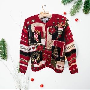 Tiara Petite vintage Christmas sweater
